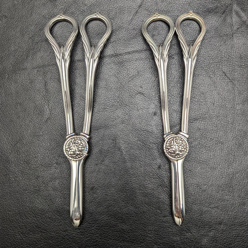 British Vintage Silver Plated Grape Scissors Pair 168g